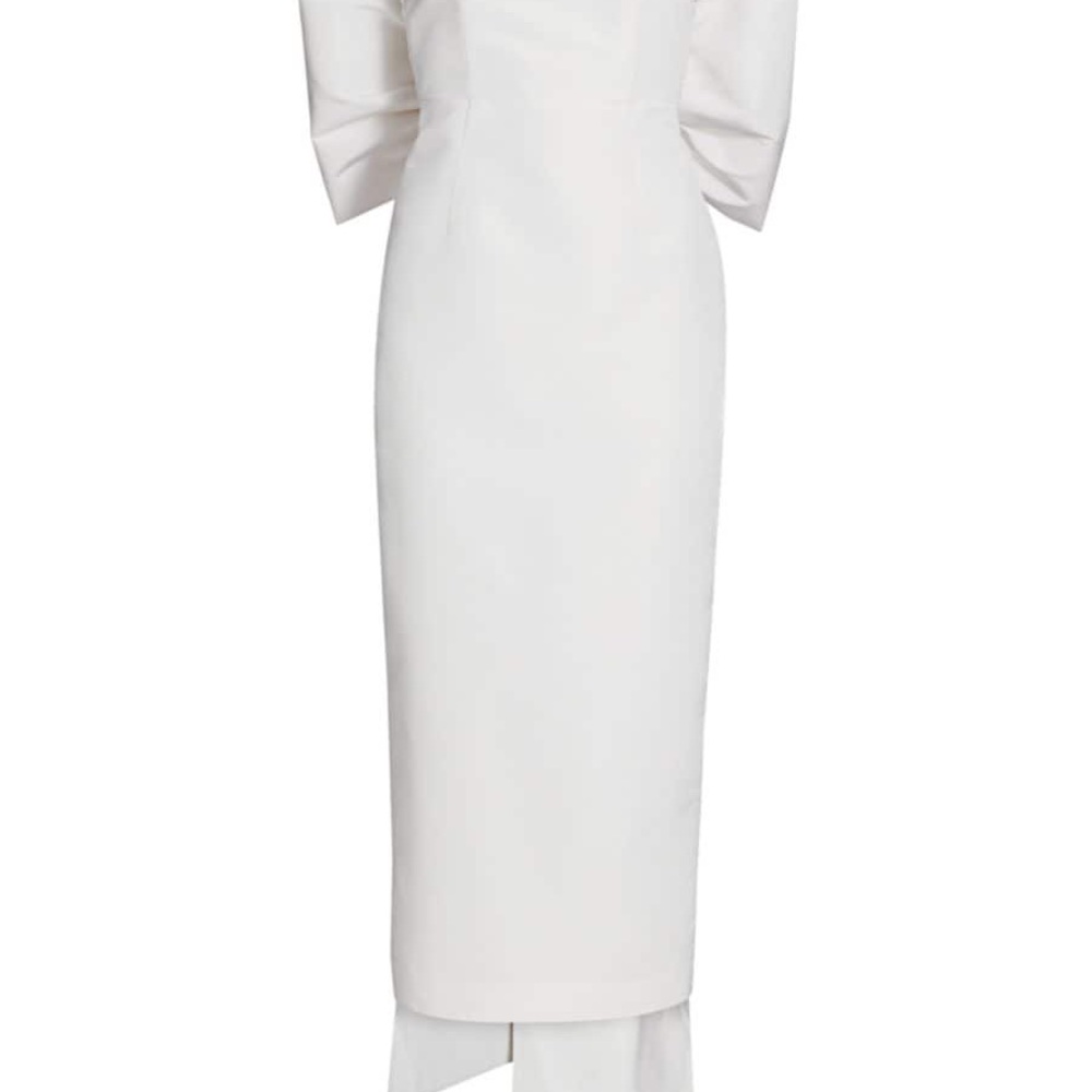 Alexia Maria Margaret Bow Silk Dress - Picture 4 of 6